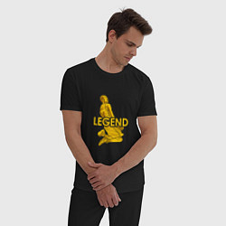 Пижама хлопковая мужская Kobe legend, цвет: черный — фото 2