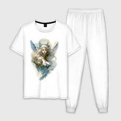 Мужская пижама Царевна-Лебедь ангел - нейросеть
