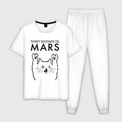 Мужская пижама Thirty Seconds to Mars - rock cat