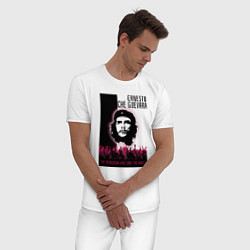 Пижама хлопковая мужская Эрнесто Че Гевара и революция, цвет: белый — фото 2