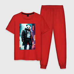 Мужская пижама Cool panda - cyberpunk