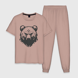 Мужская пижама Бурый медведь