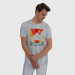 Пижама хлопковая мужская Кемпер, цвет: меланж — фото 2