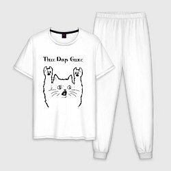 Мужская пижама Three Days Grace - rock cat