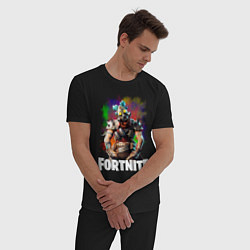 Пижама хлопковая мужская Fortnite Ruckus, цвет: черный — фото 2