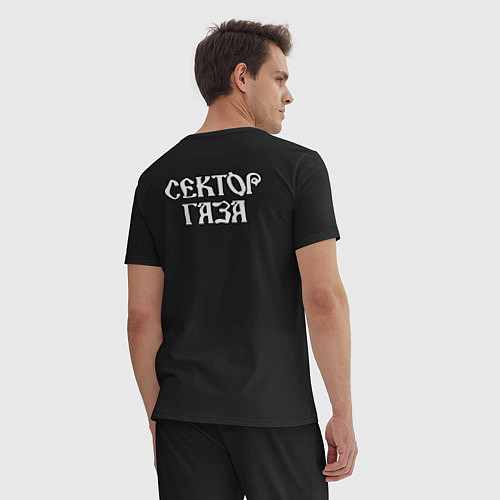 Мужская пижама Сектор Газа группа / Черный – фото 4