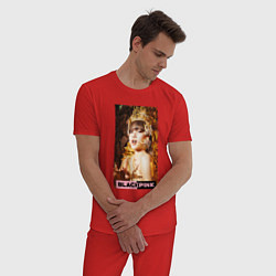 Пижама хлопковая мужская Lisa gold, цвет: красный — фото 2
