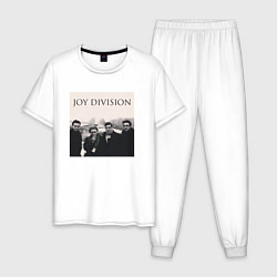 Пижама хлопковая мужская Тру фанат Joy Division, цвет: белый