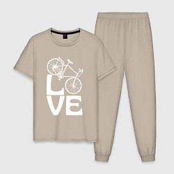 Мужская пижама Любовь велосипедиста