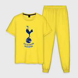 Пижама хлопковая мужская Tottenham Hotspur fc sport, цвет: желтый
