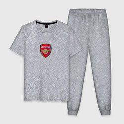 Пижама хлопковая мужская Arsenal fc sport club, цвет: меланж