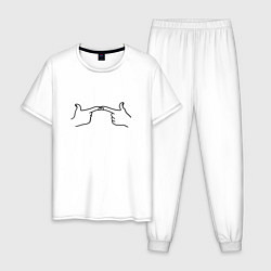 Мужская пижама Пальчики стесняшки