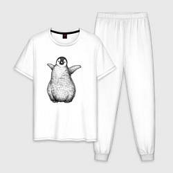 Мужская пижама Пингвинёнок анфас