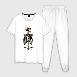Мужская пижама Улыбающийся скелет