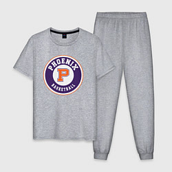 Пижама хлопковая мужская Phoenix basket, цвет: меланж