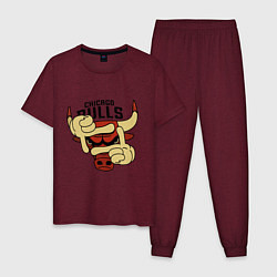 Мужская пижама Bulls logo with hands