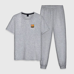 Мужская пижама Футбольный клуб Барселона - с эмблемой