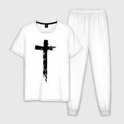 Мужская пижама Крест простой графика