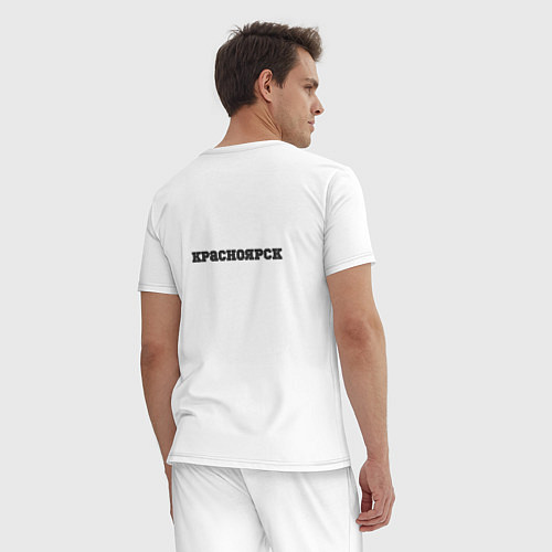 Мужская пижама Скандинавская ходьба татышев / Белый – фото 4