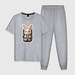 Мужская пижама Маленький пушистый кролик