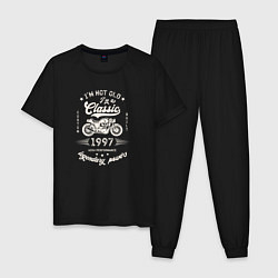 Пижама хлопковая мужская Классика 1997, цвет: черный