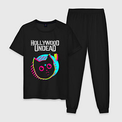 Мужская пижама Hollywood Undead rock star cat