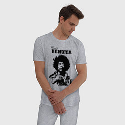 Пижама хлопковая мужская Johnny Allen Hendrix, цвет: меланж — фото 2