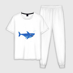 Мужская пижама Синяя акула