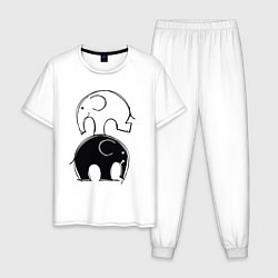 Мужская пижама Cute elephants