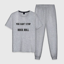 Мужская пижама You cant stop rock roll