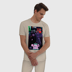 Пижама хлопковая мужская Аратака Рэйгэн Моб Психо 100, цвет: миндальный — фото 2