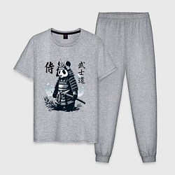 Мужская пижама Panda samurai - bushido ai art fantasy