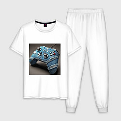 Мужская пижама Джинсовый геймпад для видеоигр