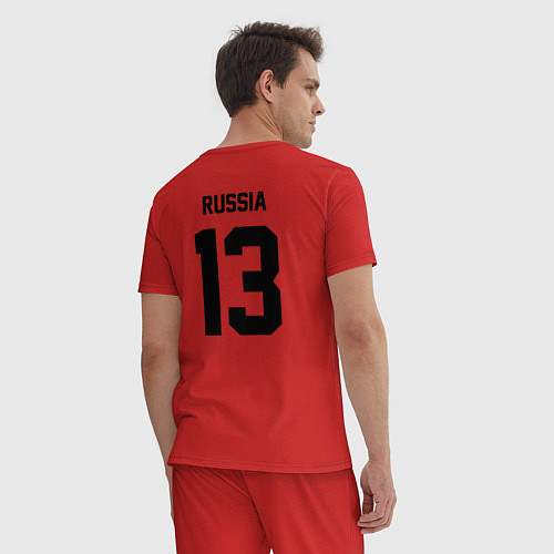 Мужская пижама Russia 13 / Красный – фото 4