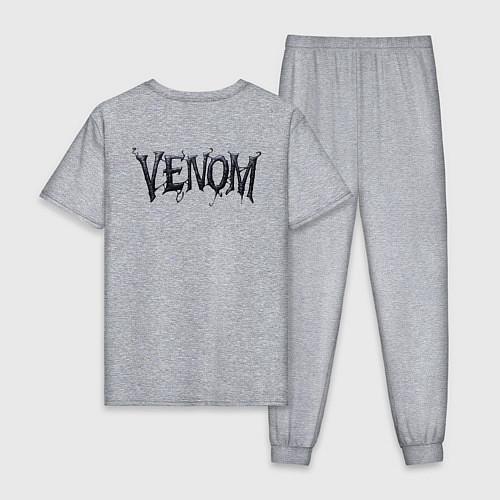 Мужская пижама Venom with tongue sticking out / Меланж – фото 2