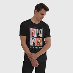 Пижама хлопковая мужская Blackpink 4 colors, цвет: черный — фото 2