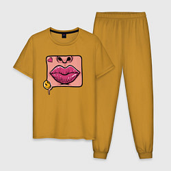 Мужская пижама Smile and lips