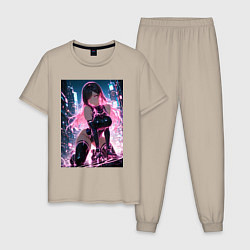 Мужская пижама Тифа Локхарт из Final Fantasy VII в стиле киберпан