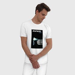 Пижама хлопковая мужская Haval sport фара и бампер, цвет: белый — фото 2