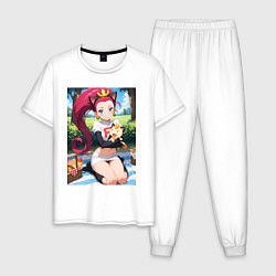 Мужская пижама Джесси и Мяут на пикнике