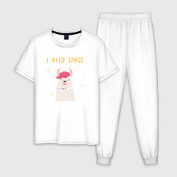 Мужская пижама Альпака в космосе