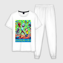 Мужская пижама Rick and Morty among the monsters - ai art