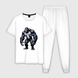 Мужская пижама Гибрид Venom и гориллы