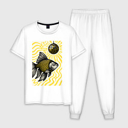 Мужская пижама Золотая рыбка диско