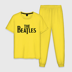 Пижама хлопковая мужская The Beatles, цвет: желтый