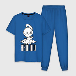 Пижама хлопковая мужская Armind цвета синий — фото 1