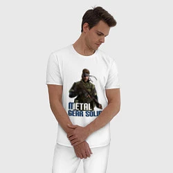 Пижама хлопковая мужская Metal Gear Solid, цвет: белый — фото 2