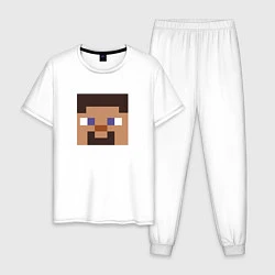 Мужская пижама Minecraft: Man Face