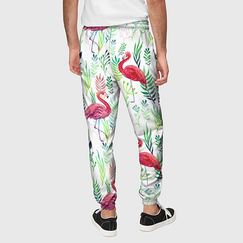 Мужские брюки Цветы и бабочки 2 / 3D-принт – фото 4
