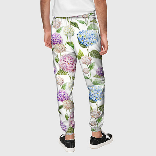 Мужские брюки Цветы и бабочки 4 / 3D-принт – фото 4